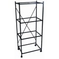 Peticare Four Shelf Stand for Small Bird Breeding Cages in Black PE145688